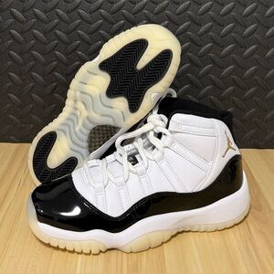Air Jordan Retro 11 DMP Gratitude White Black Gold (B Grade) 378038-170‎ GS 6Y
